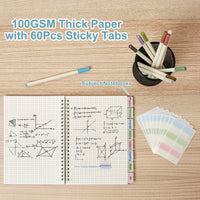 3 Pack Small Spiral Notebook, A6 Square Journal Notebook 4.3