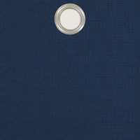 Eclipse Kendall Solid Textured Blackout Thermal Insulated Lining Grommet Window Curtain for Bedroom (1 Panel), 42 in x 63 in, Denim