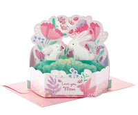 Hallmark Paper Wonder Mother's  Day Pop Up Card (Bunnies) for Spring, Easter Card for Mom