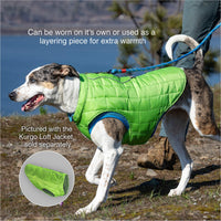 Kurgo Core Dog Sweater, Knit Dog Sweater With Fleece Lining, Cold Weather Pet Jacket, Zipper Opening for Harness, Adjustable Neck, Year-Round Sweater for Small Dogs (Heather Blue, Small) Heather Blue