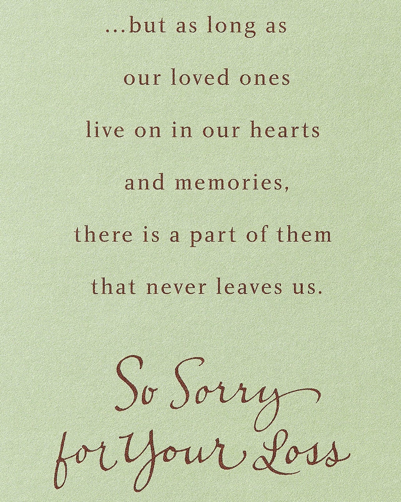 American Greetings Sympathy Card for Loss of Father (Trees) Trees