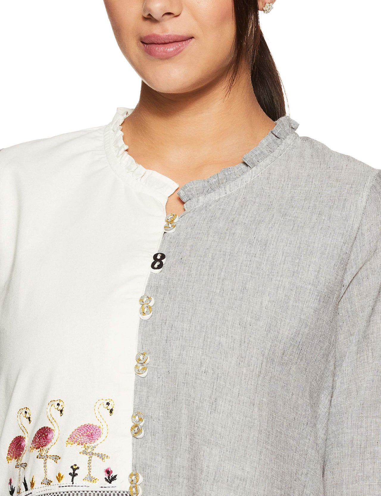 BIBA Women's  Cotton A-Line Kurta
