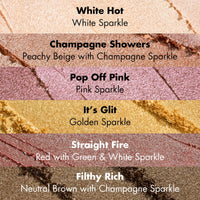 e.l.f. Fine As Fleck Glitter Eyeshadow, Long-Lasting Sheer Eye Makeup With A Shimmer Finish, Soft, Smooth Formula, Vegan & Cruelty-Free, Filthy Rich