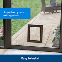 PetSafe NEVER RUST Screen Door – Size Large – For Dogs and Cats up to 100 lb – Use in Screen Doors – Window Screens and Porch Screens