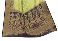 iZibra Women's  Pure Kanjivaram Silk Sraee Kanchipuram Pattu Sarees With Blouse Piece