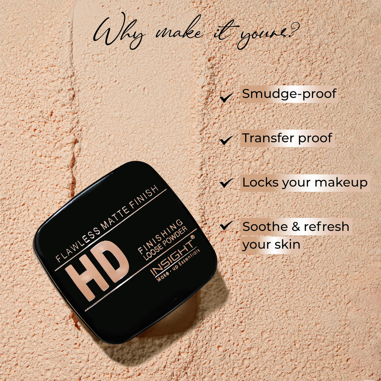 INSIGHT Pressed Powder Translucent Face Powder (LIGHT, LIGHT)