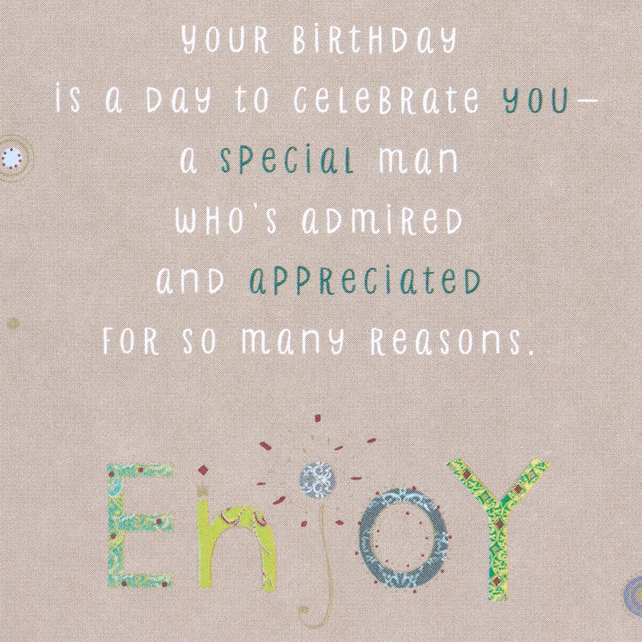 American Greetings Birthday Card for Him (Admired and Appreciated) Admired and Appreciated
