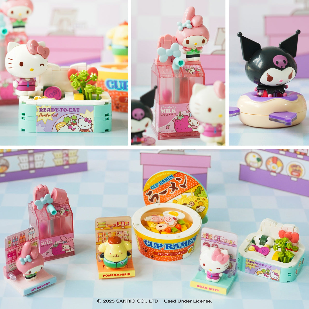 Hello Kitty Konbini Building Blocks Set (Ready - to - Eat Rice Set)