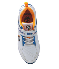 SG CENTURY 6.0 Cricket - Sleek Design In White/Royal Blue/Orange For Optimal Performance