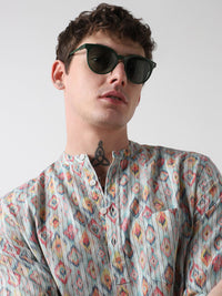 VASTRADO Mandarin Collar Short Kurta