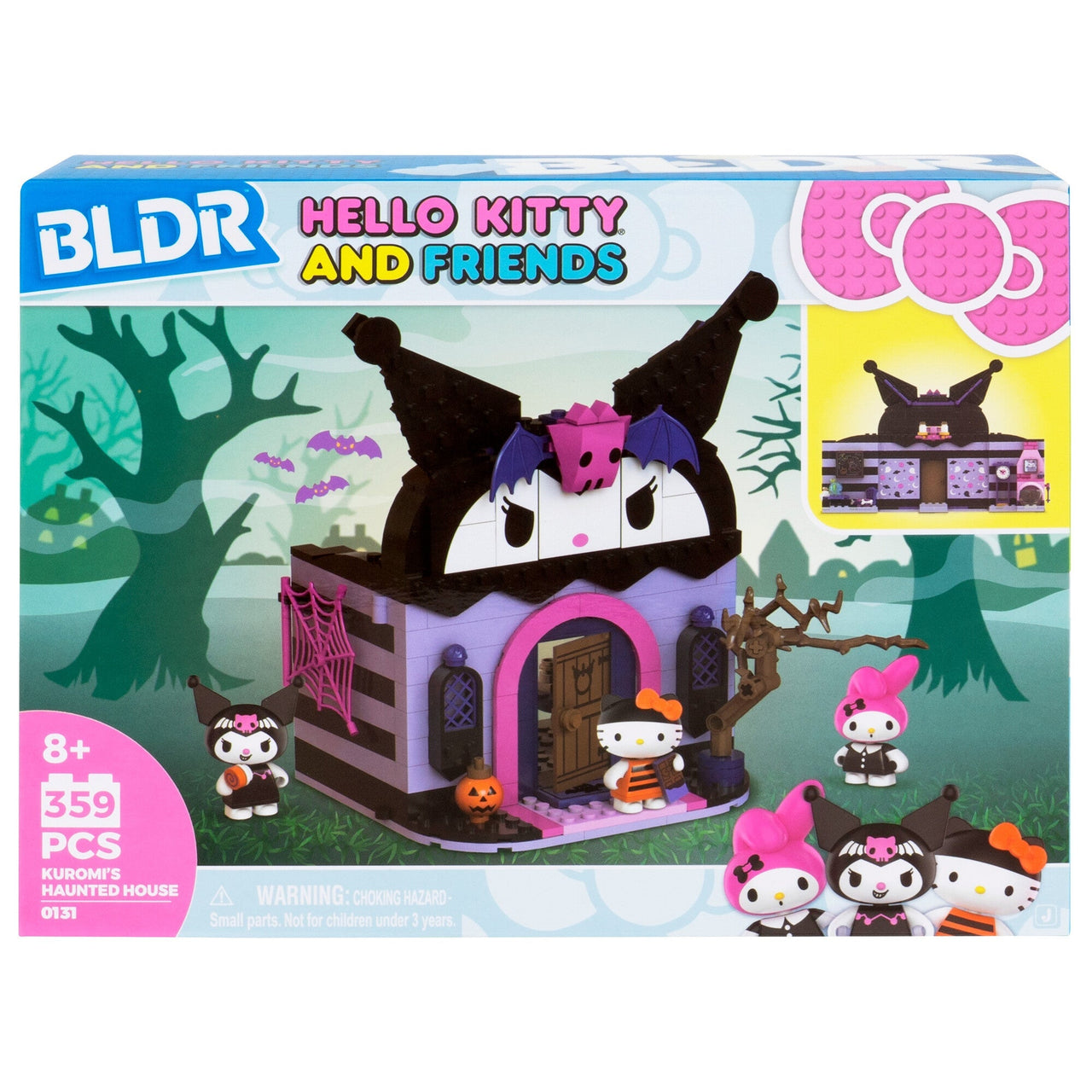 Hello Kitty and Friends BLDR Building Set (Kuromi’s Haunted House)