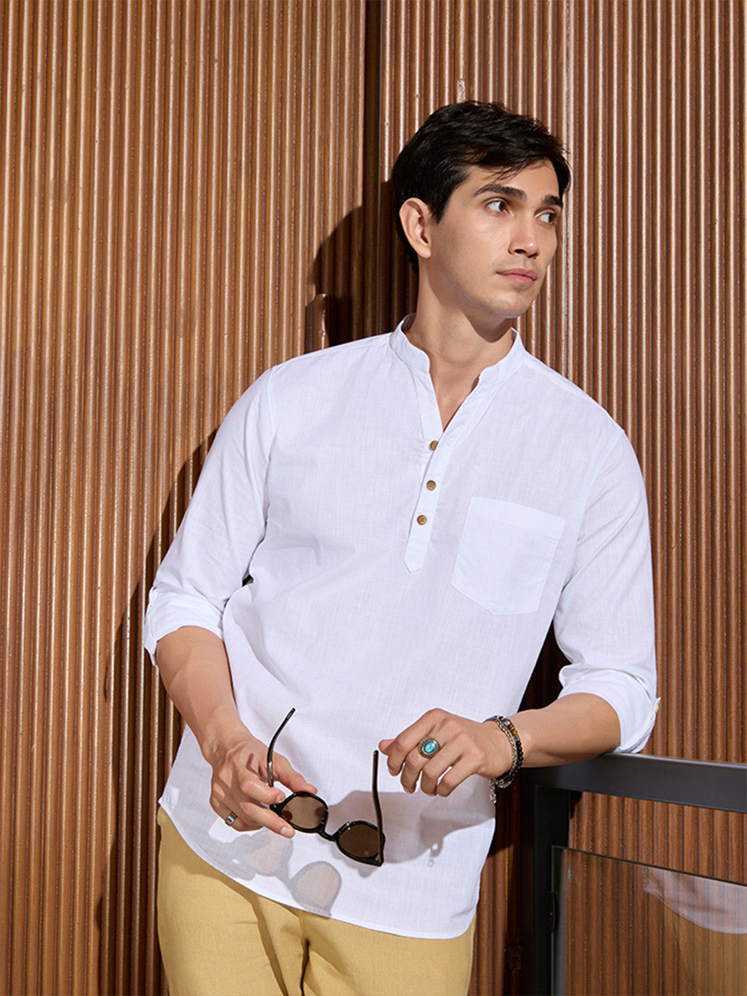 KINGDOM OF WHITE Pure Cotton Stay White Kurta