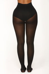 Fashion Nova Basic Tights - Black