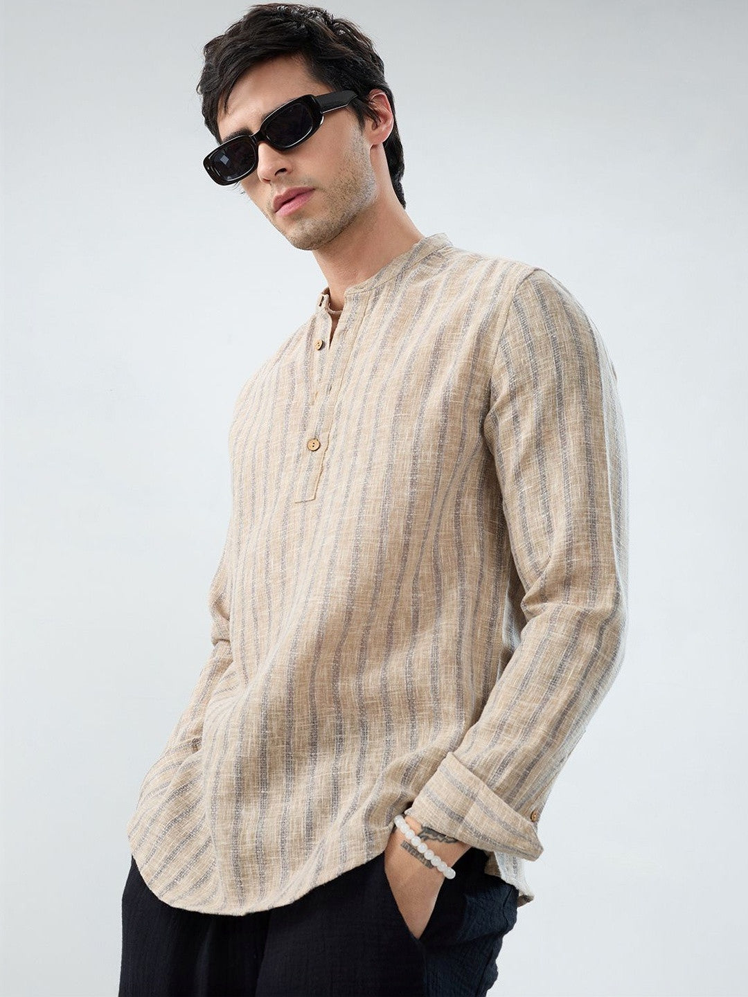 VASTRADO Men Striped Kurta