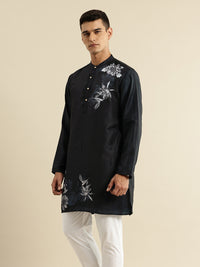 House of Pataudi Floral Printed Jashn Kurta