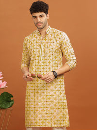 Anouk Men Floral Embroidered Kurta