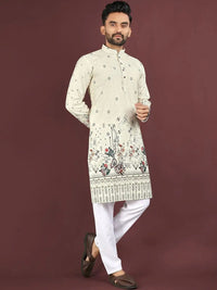 KURTA WALLAH Men Geometric Printed Kurta