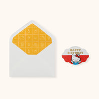 Hello Kitty x Studio Oh! Retro Red Birthday Wishes Deluxe Greeting Card