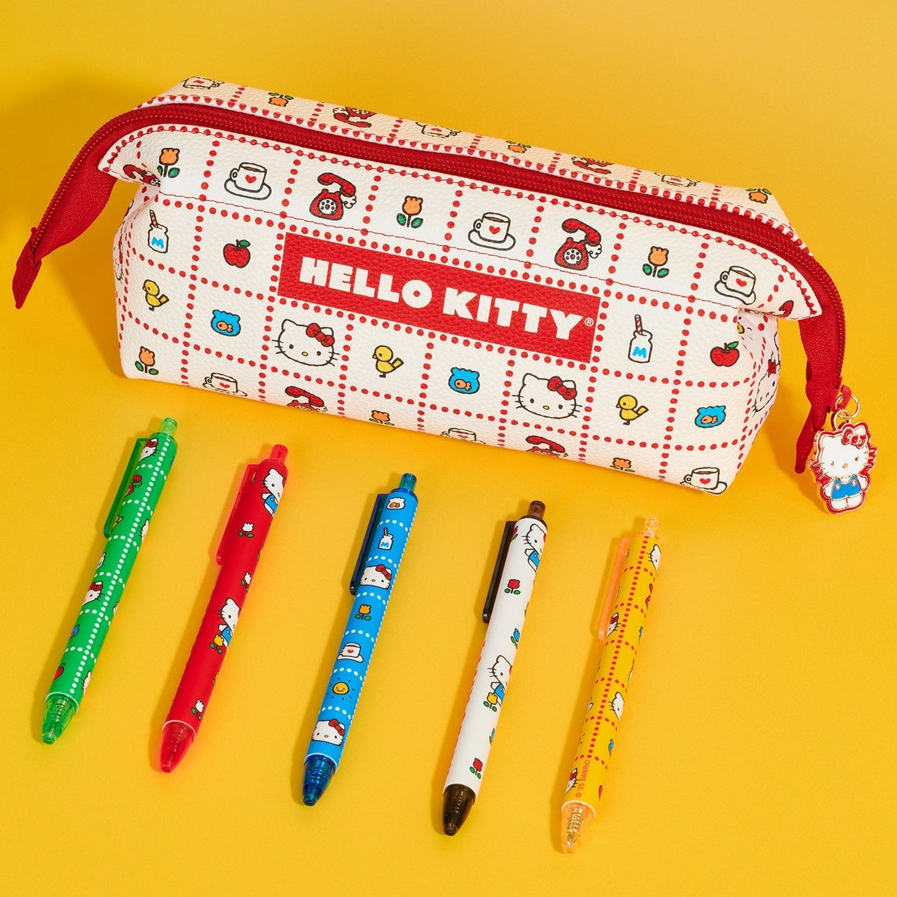 Hello Kitty x Studio Oh! Retro Red Mini Loaf Pencil Pouch