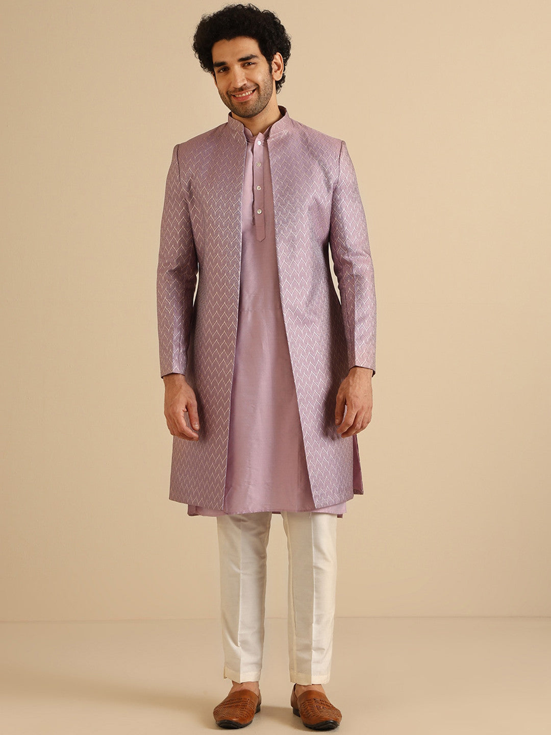 VASTRAMAY Embroidered Sherwani Set