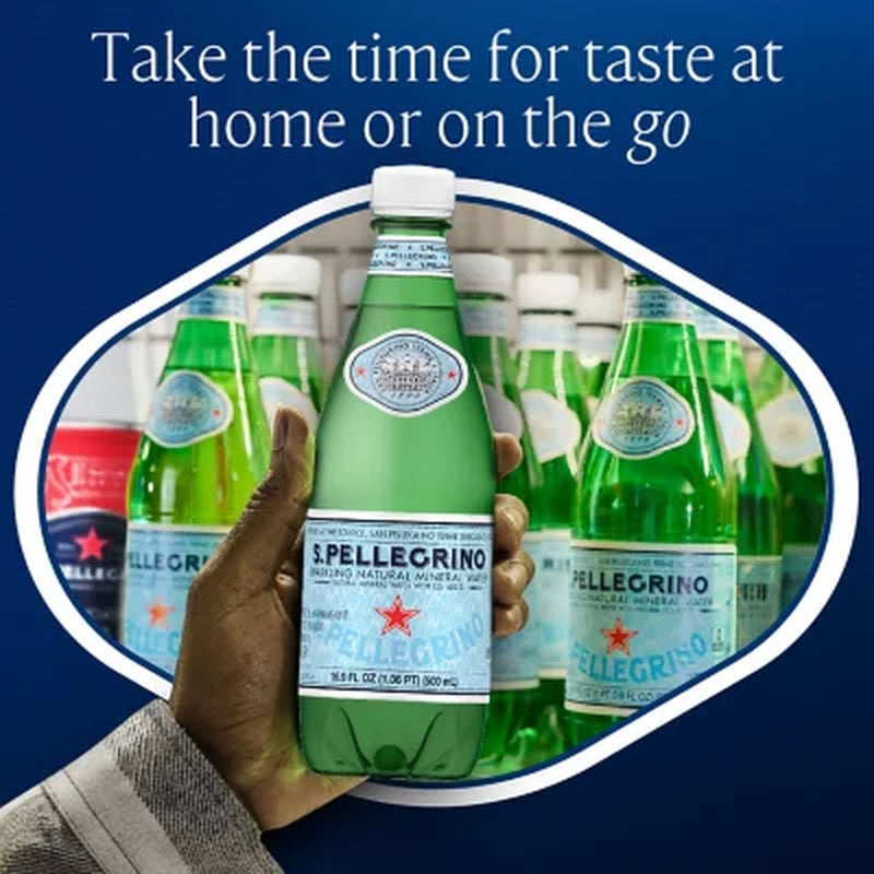 S.Pellegrino Sparkling Natural Mineral Water 16.9 Fl. Oz., 24 Pk.