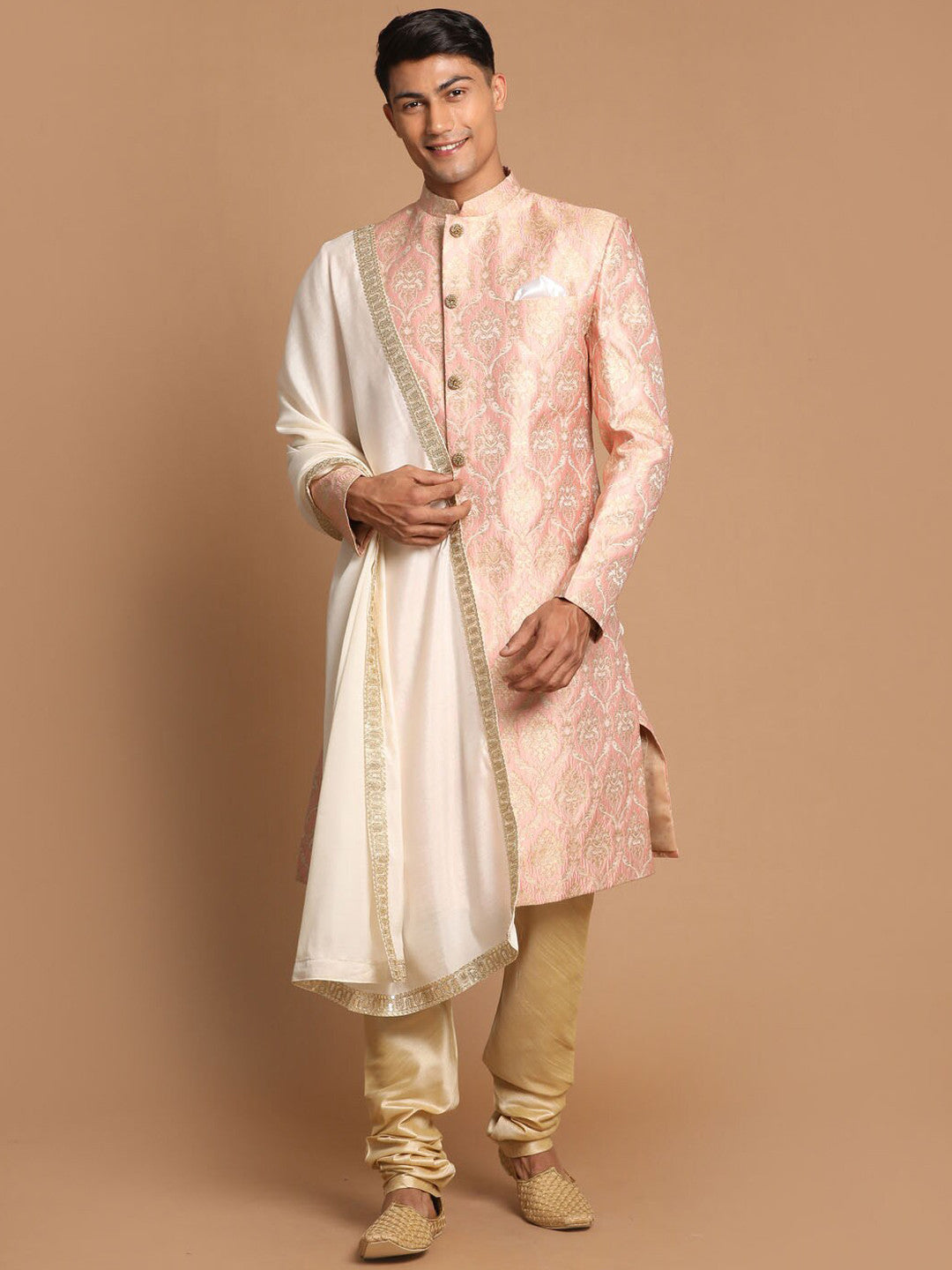 VASTRAMAY Embroidered Sherwani Set