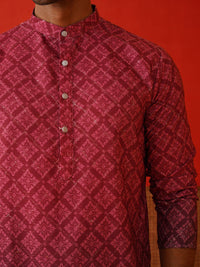 Jompers Men Floral Printed Kurta