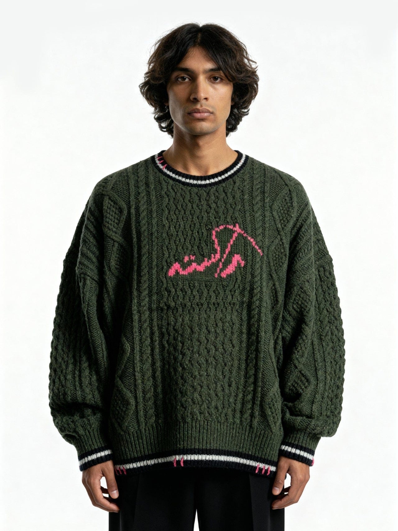 Raastah - Cable - knit Logo Sweater