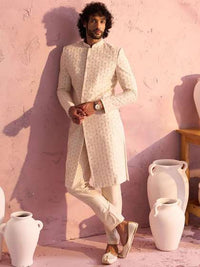 VASTRAMAY Embroidered Sherwani Set