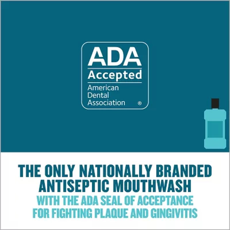 Listerine Cool Mint Antiseptic Mouthwash, 50.7 Fl. Oz., 2 Pk.