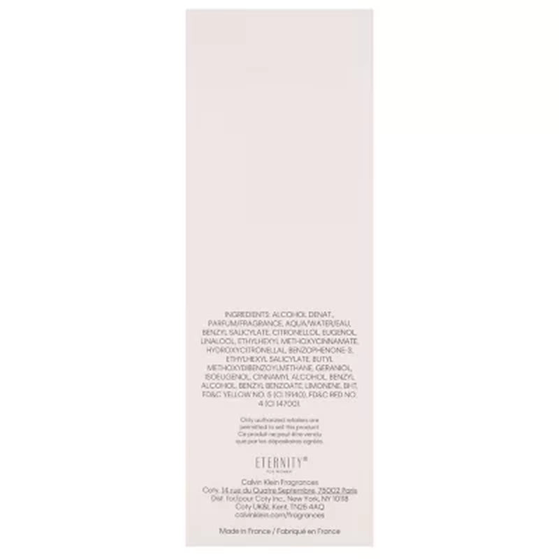 Calvin Klein Eternity Eau De Parfum, 3.3 Fl. Oz.