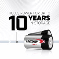 Energizer MAX D Alkaline Batteries, 14 Pk.