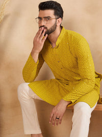 House of Pataudi Embroidered Straight Kurta