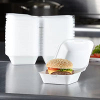 Hefty Supreme Large Sandwich Foam Hinged Lid Containers, 6