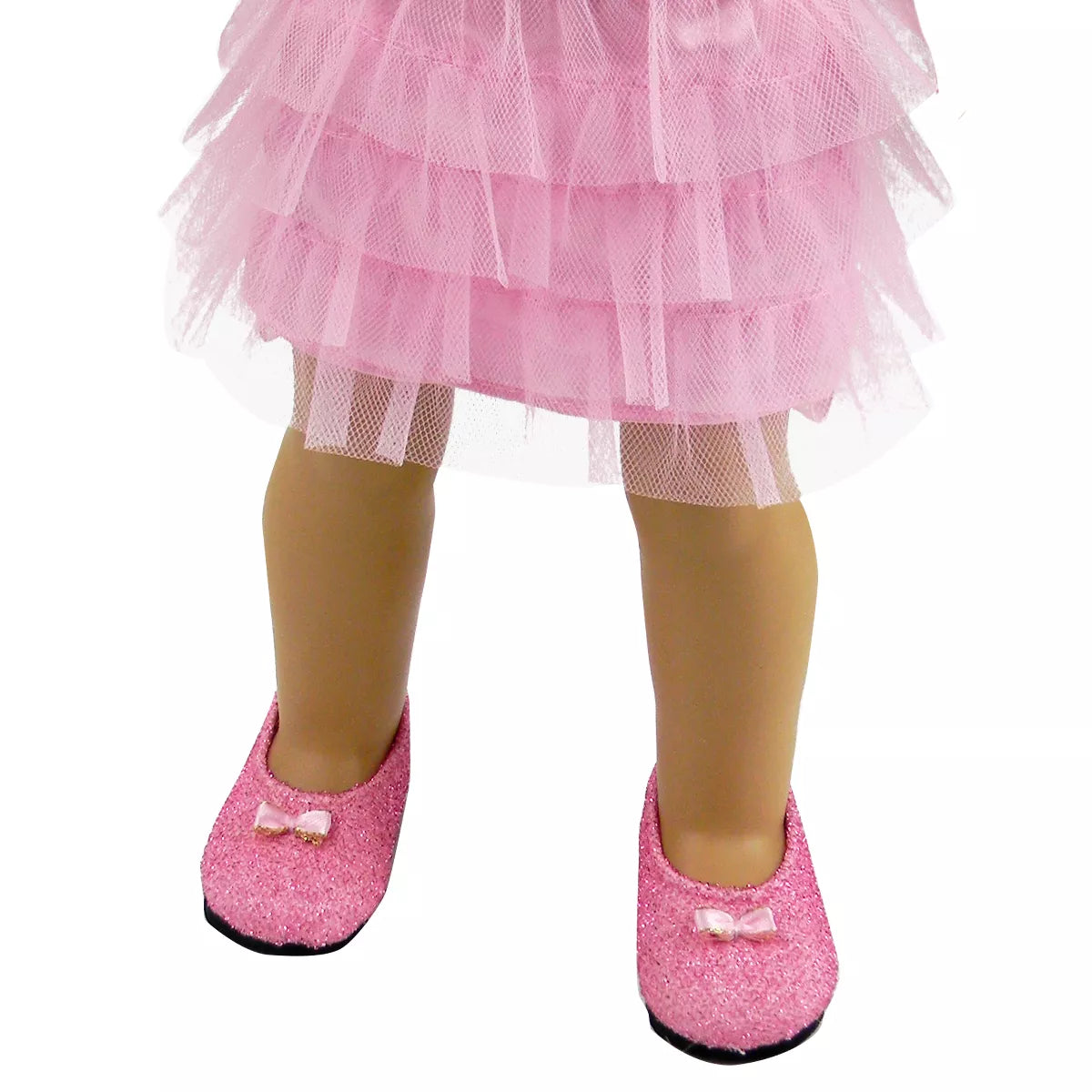 Sophia's - 18" Doll - Glitter Shoes - Light Pink