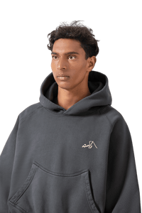 Raastah - Charcoal Grey Made In Pak Hoodie