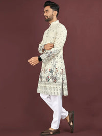 KURTA WALLAH Men Geometric Printed Kurta