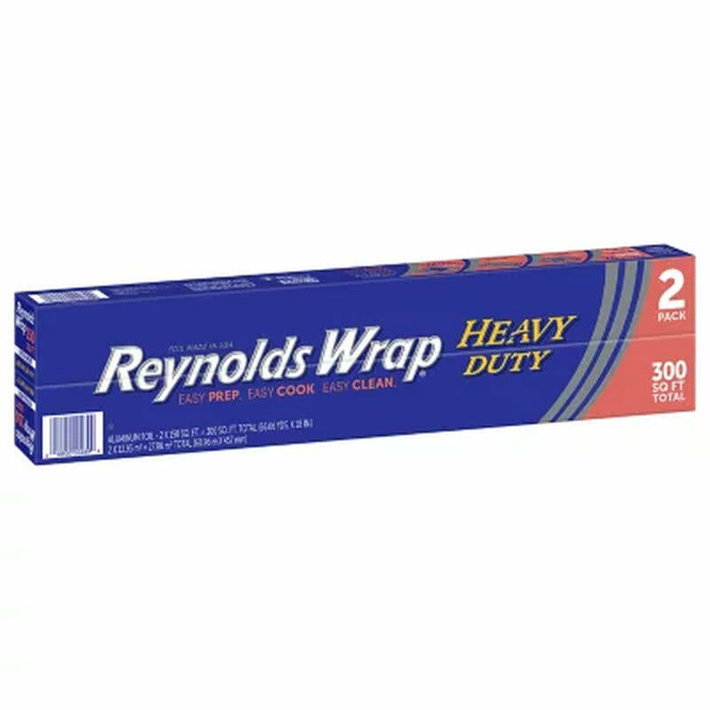 Reynolds Wrap Heavy Duty 18" Aluminum Foil, 300 Sq. Ft., 2 Pk.