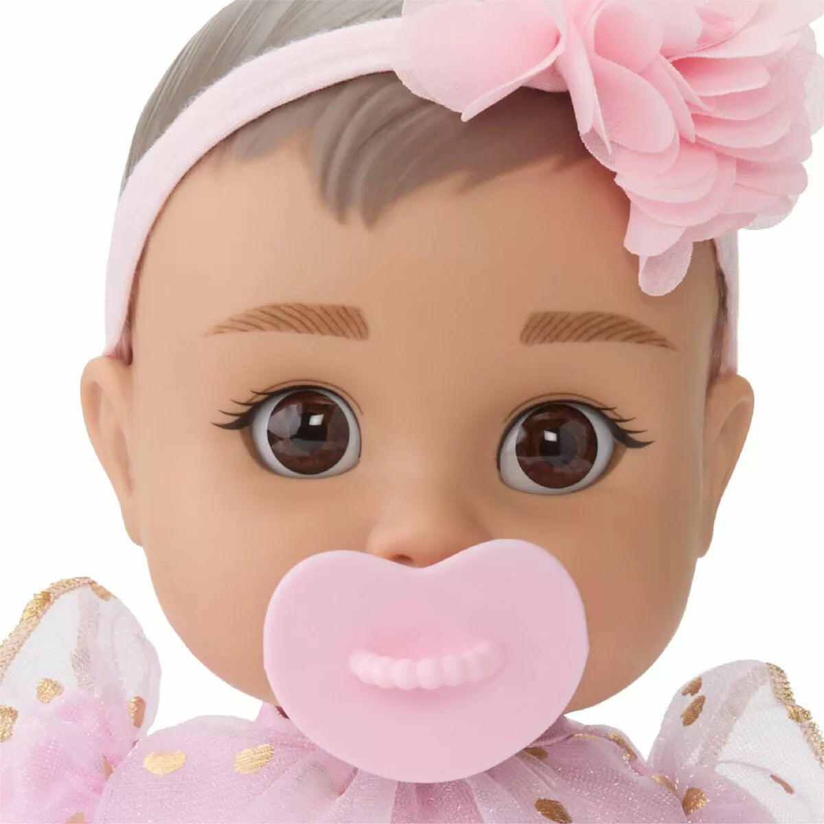 FAO Schwarz 14" Cuddle Baby Doll - Brown Hair