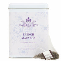 Harney & Sons French Macaron, White Tea, 20 sachet tin