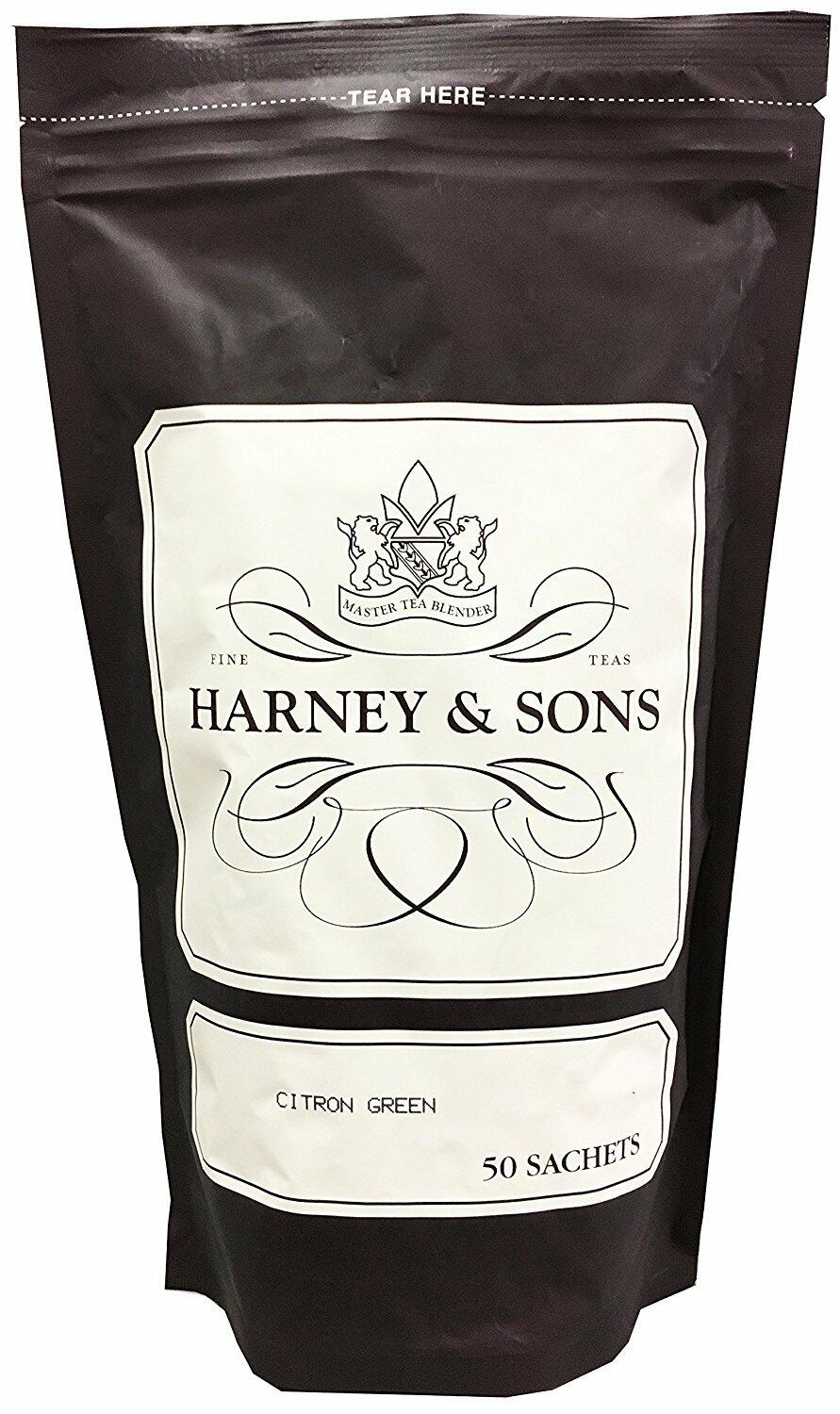 Harney & Sons Fine Teas Green Tea, Citron Green, 50 Sachets