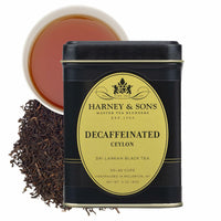 Harney & Sons Fine Teas Decaf Ceylon Black Tea Tin, 3oz Loose Leaf