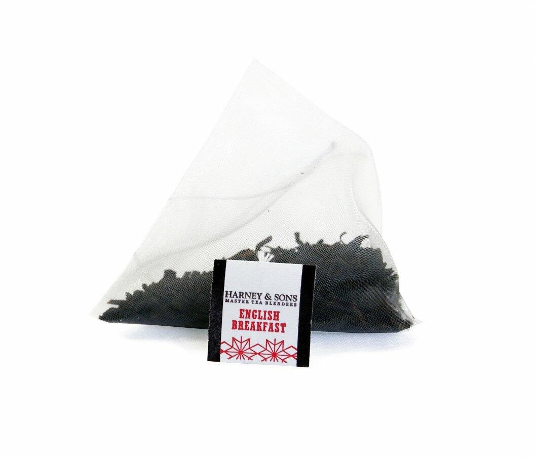Harney & Sons English Breakfast Tea - 100% China Black Tea, Caffeinated, - Bag of 50 Sachets