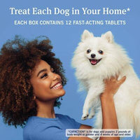 Petarmor Capaction Flea Tabs for Dogs, Choose Size