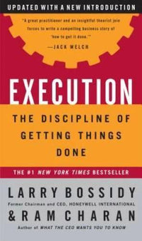 Execution: The Discipline of Getting Things Done - Hardcover - VERY GOOD
