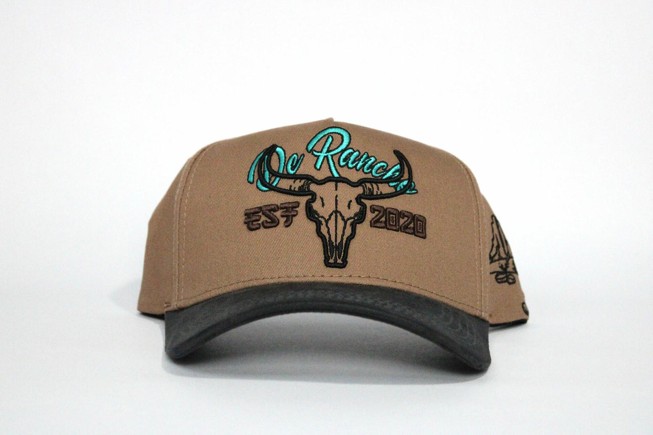 De Rancho Dessert Skull A-frame Hat (BROWN)