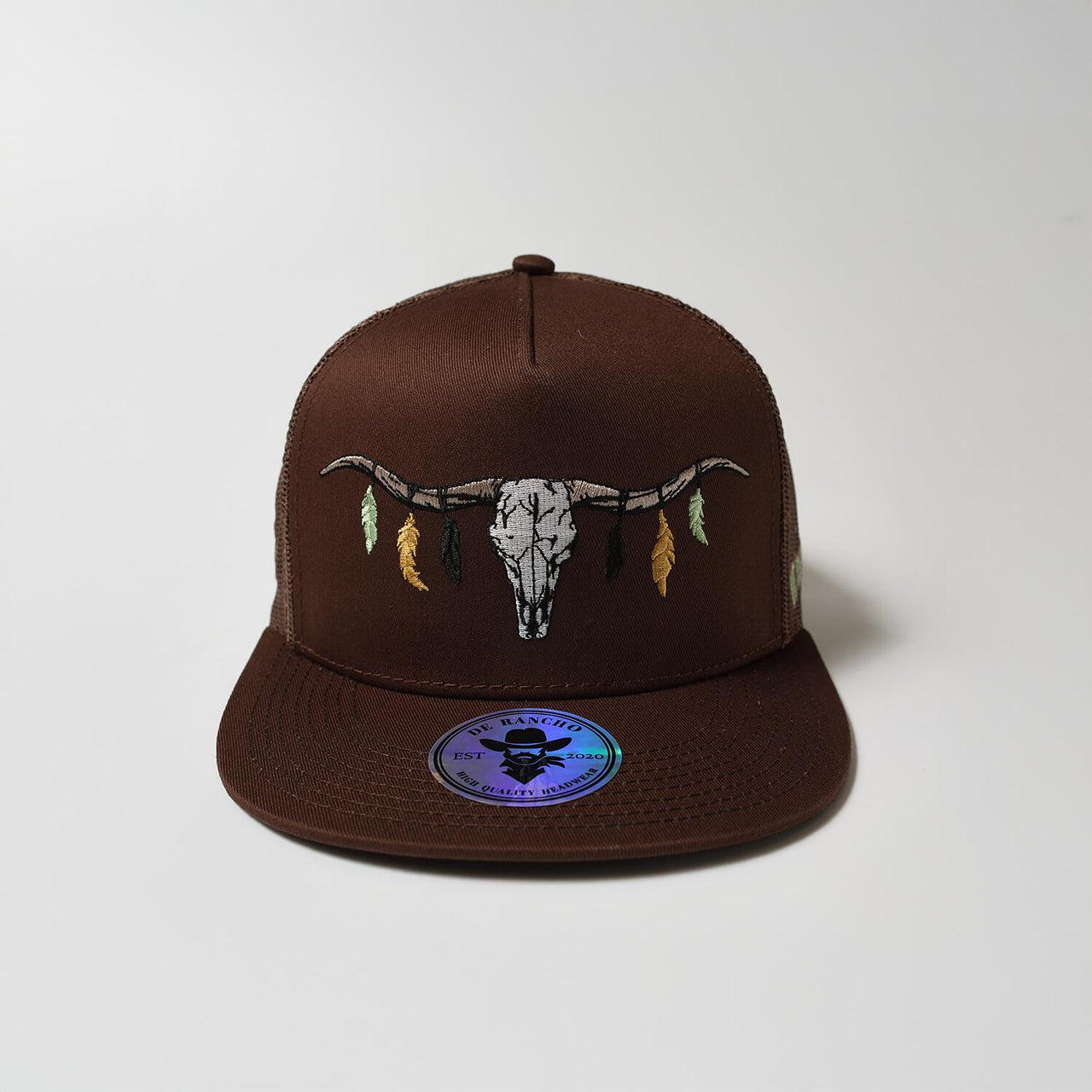 De Rancholonghorn Skull Hat (BROWN) Dr088