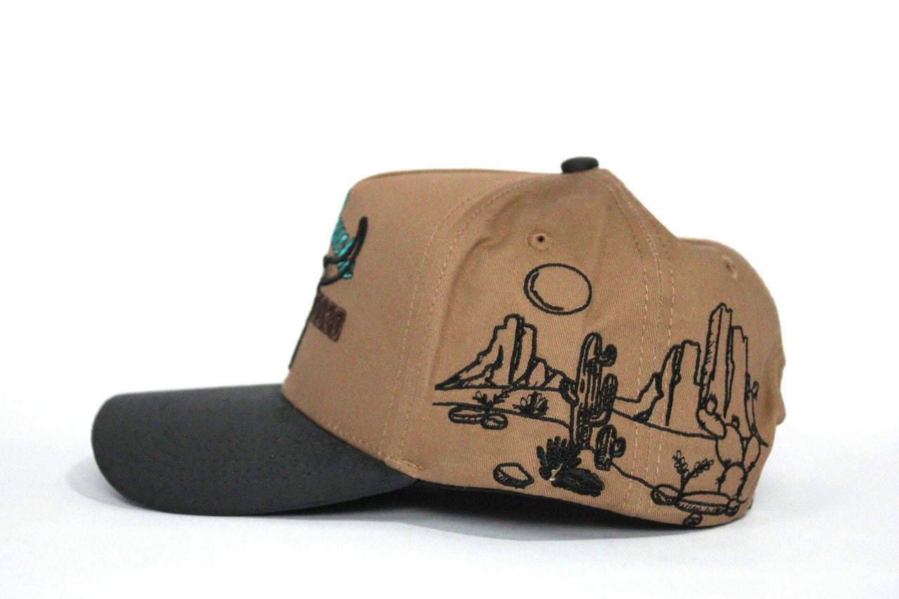 De Rancho Dessert Skull A-frame Hat (BROWN)