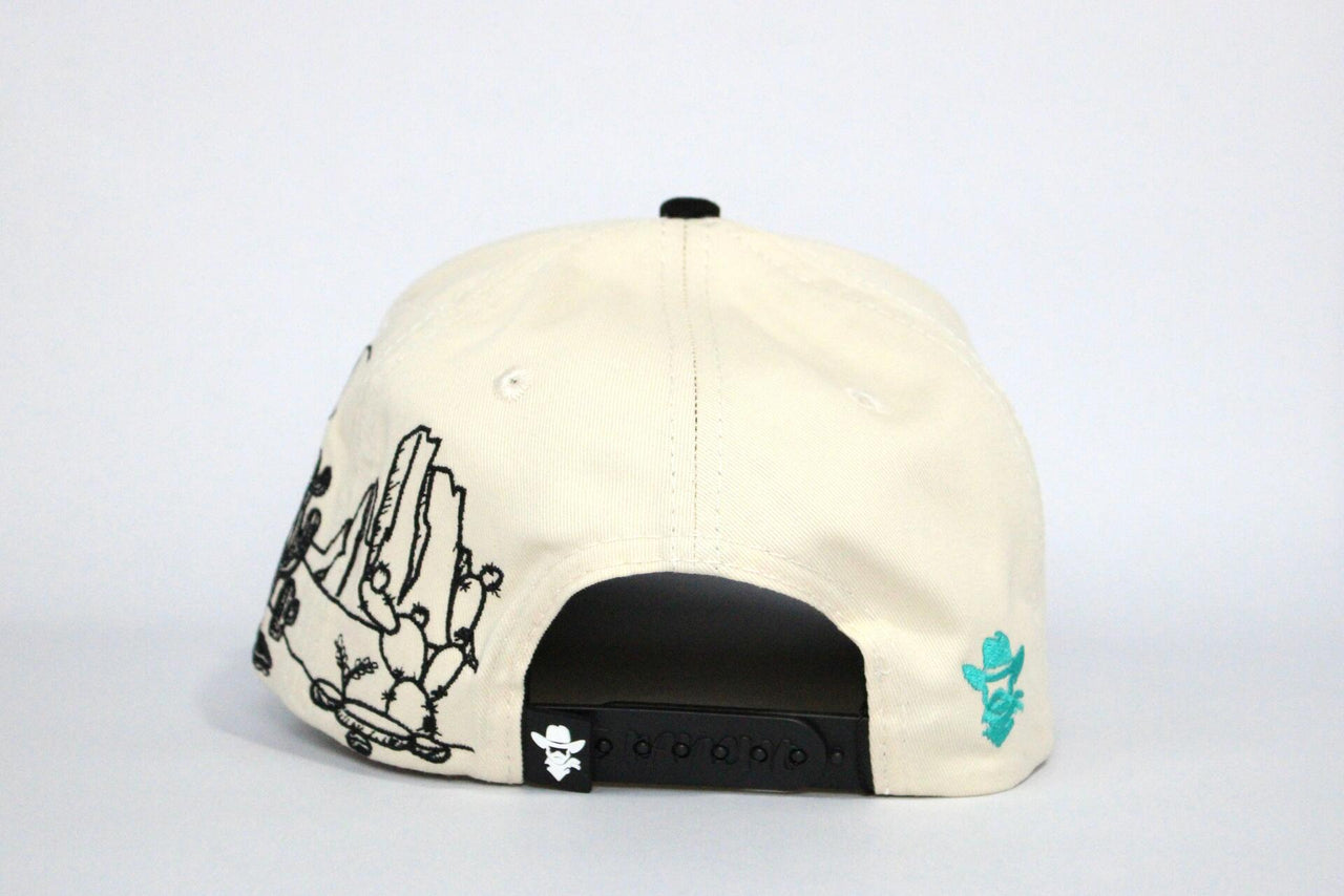 De Rancho Dessert Skull A-frame Hat (CREAM/BLACK)