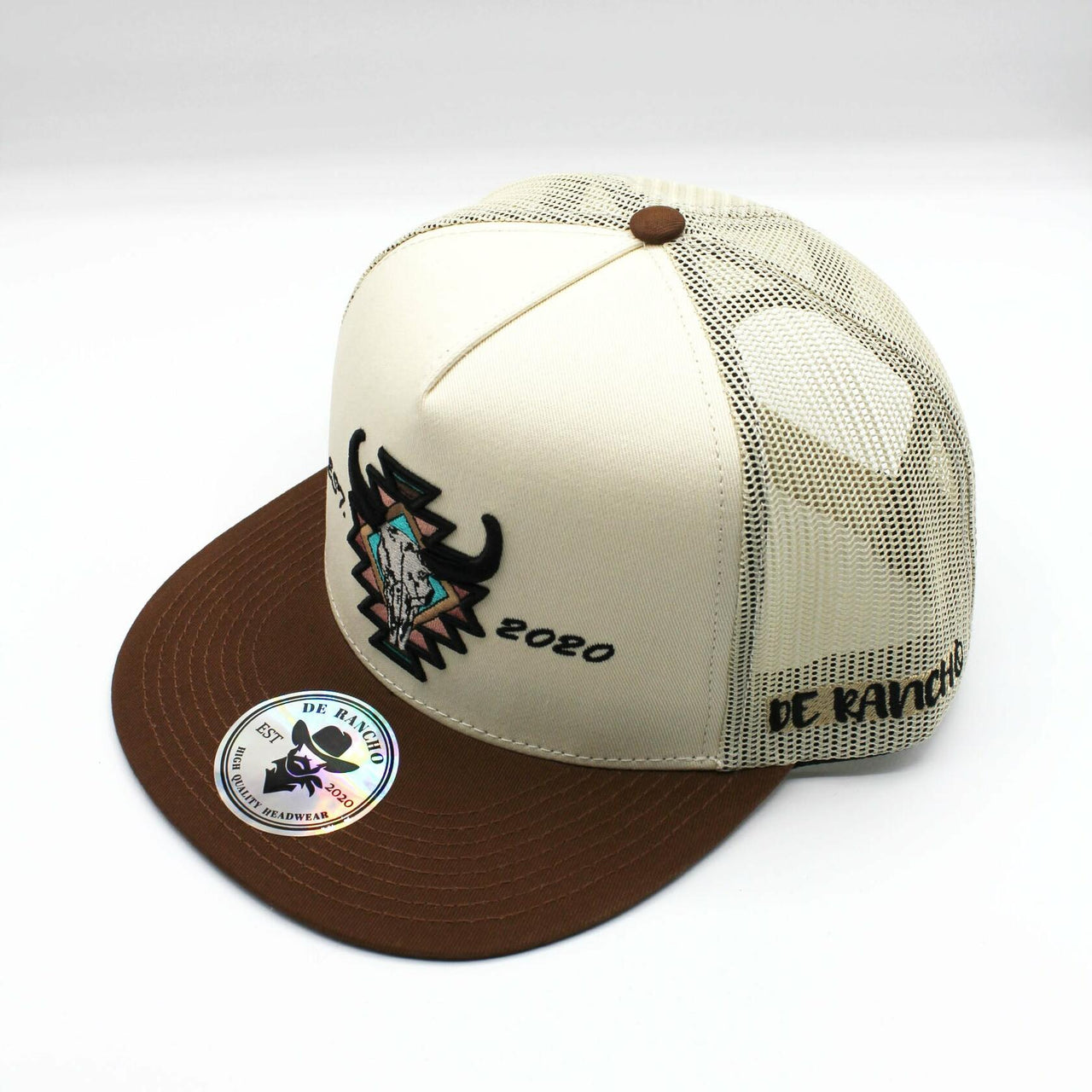 De Rancho Cráneo Hat (BROWN/CREAM) Dr066